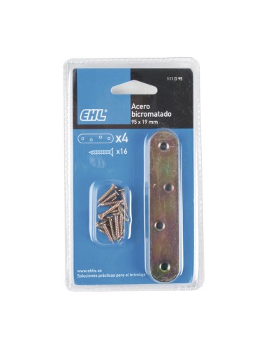 PLACA ENSAMBLAR 100X15 MM. 4 UDS. EHL