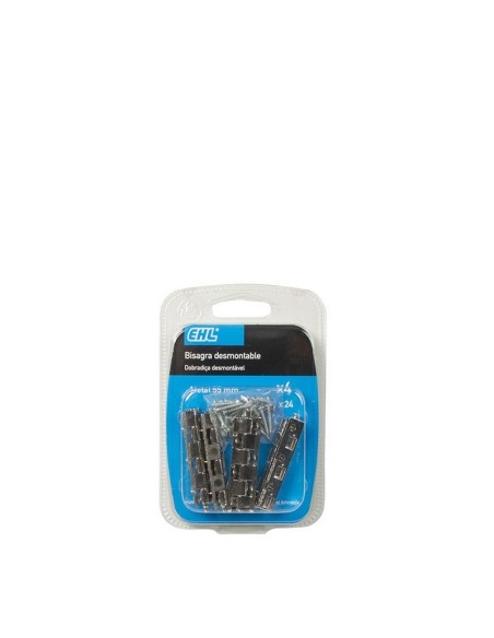 BISAGRA DESMONT. 55MM. NIQUEL. 4 U. EHL