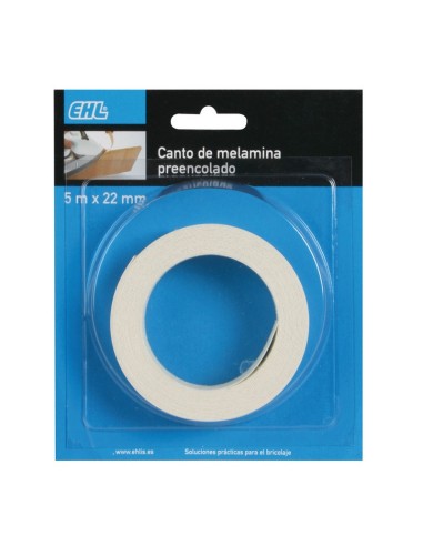 CANTO MELAMINA 22MM. 5 M. SAPELLY