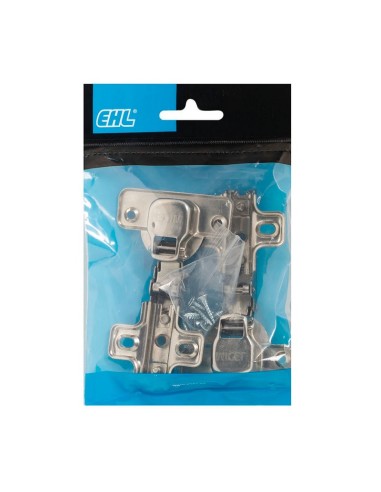 BISAGRA CAZOLETA 35 MM. RECTA. 2 UN. EHL