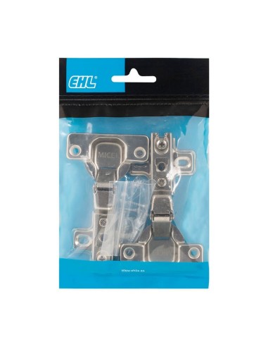 BISAGRA CAZOLETA 35 MM.ACODADA 2 UN. EHL