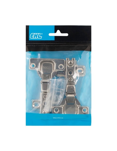 BISAGRA CAZOLETA 35 MM.ACODADA 2 UN. EHL