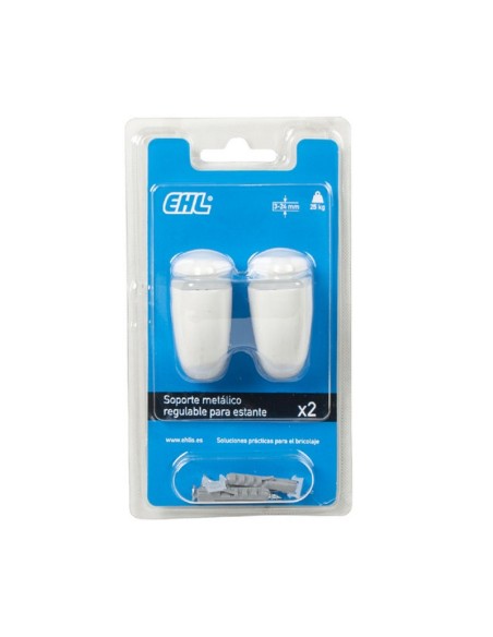 SOPORTE EST.3-24 MM.2 UDS.  BLANCO. EHL