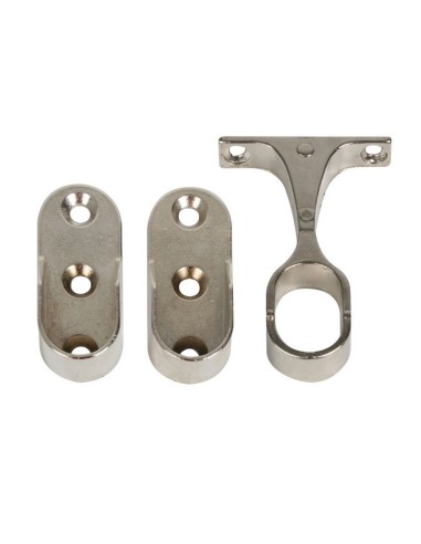 KIT 2 SOPORTE  + 1 CENTR. OVAL. NIQU