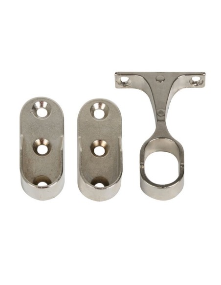 KIT 2 SOPORTE  + 1 CENTR. OVAL. NIQU