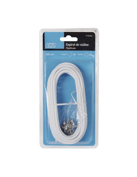 ESPIRAL VISILLOS PLASTIFICADO. 4M.  EHL
