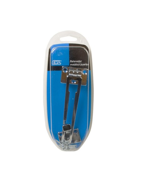 RETENEDOR DE PUERTA. CROMO MATE. EHL