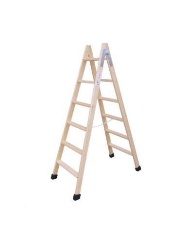 ESCALERA MADERA 5 PELDAÑOS, CON TACOS