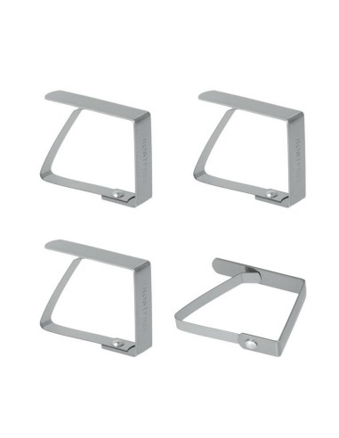 PINZAS SUJETAMANTELES INOX. 4 UNIDADES