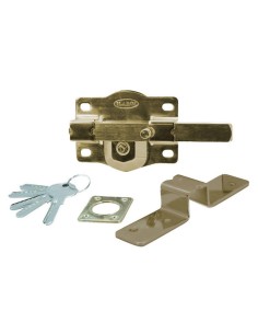 CERROJO 1202 BOTON 105MM LATONADO 2