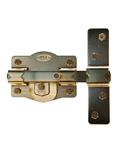 CERROJO 1202 BOTON 105MM LATONADO