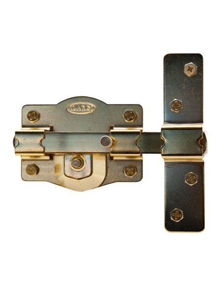 CERROJO 1202 BOTON 105MM LATONADO