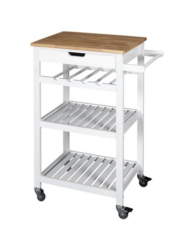 CARRITO AUXILIAR C/RUEDAS BLANCO