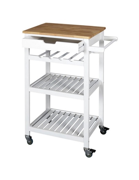 CARRITO AUXILIAR C/RUEDAS BLANCO