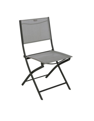 SILLA METÁLICA.PLEGABLE. GRAFITO
