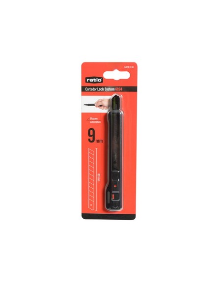 CORTADOR HOJA 9MM.BOQ.AUTO+LOCK RATIO