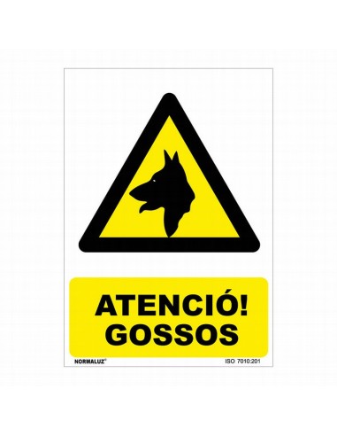 SEÑAL PERILL GOSSOS PVC 0,7mm 210X300mm