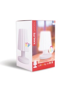 LÁMPARA SOBREMESA BLANCA RECARGABLE 2