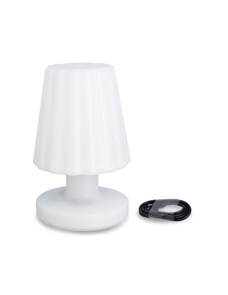 LÁMPARA SOBREMESA BLANCA RECARGABLE