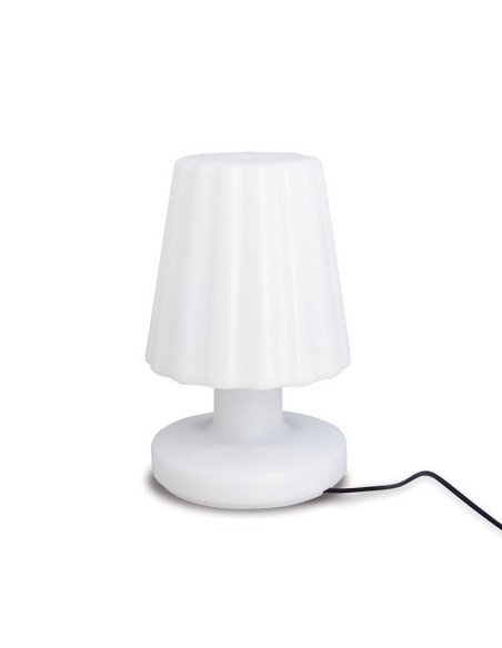 LÁMPARA SOBREMESA BLANCA RECARGABLE