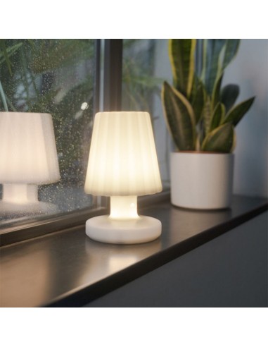 LÁMPARA SOBREMESA BLANCA RECARGABLE