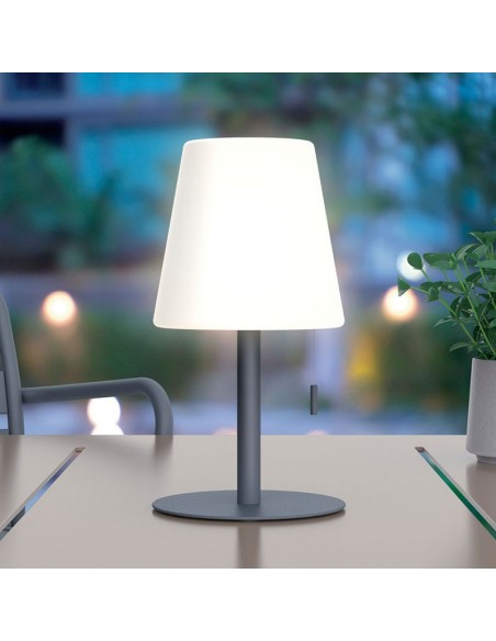 LÁMPARA SOBREMESA CONO RECARGABLE