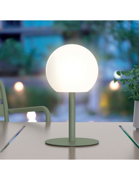 LÁMPARA SOBREMESA BOLA RECARGABLE