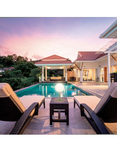 LÁMPARA SOBREMESA BOLA RECARGABLE