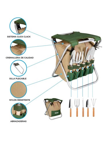 KIT TABURETE+BOLSA HERRAMIENTAS+HTAS.