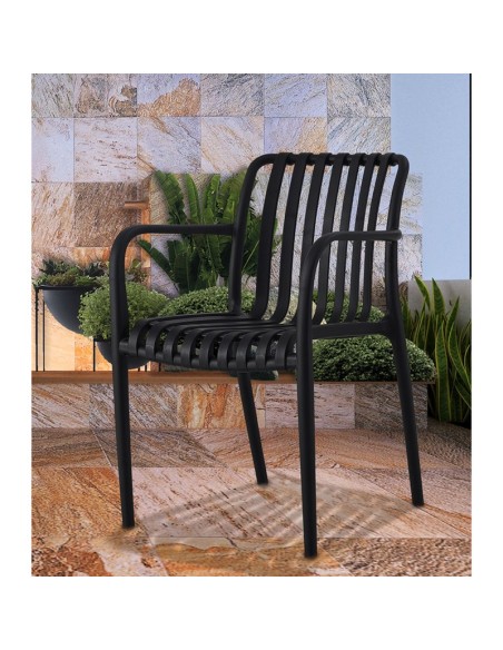 SILLA JARDIN GRETA NEGRA