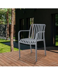 SILLA JARDIN GRETA GRIS 2