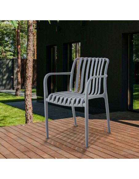 SILLA JARDIN GRETA GRIS