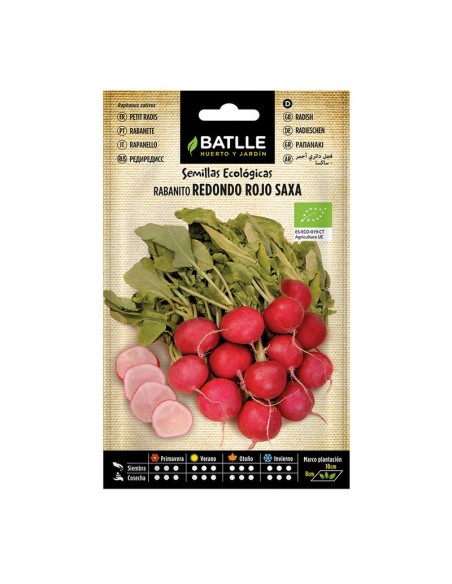 SEMILLAS RABANITO  ROJO ECO BIO 10 BOL