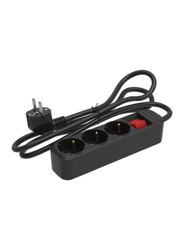 BASE MULTIPLE C/INTER. 3 TOMAS 1,5 M NEG