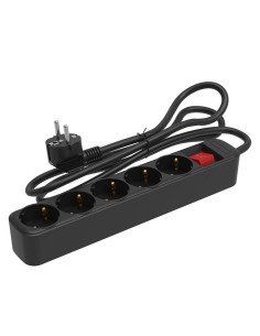 BASE MULTIPLE C/INTER. 5 TOMAS 1,5 M NEG