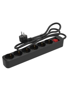 BASE MULTIPLE C/INTER. 6 TOMAS 1,5 M NEG