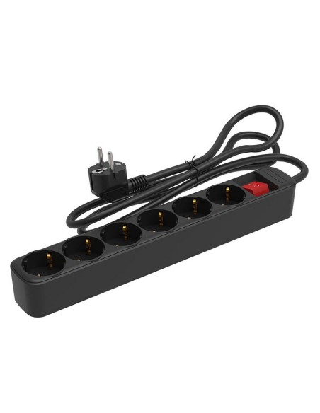 BASE MULTIPLE C/INTER. 6 TOMAS 1,5 M NEG