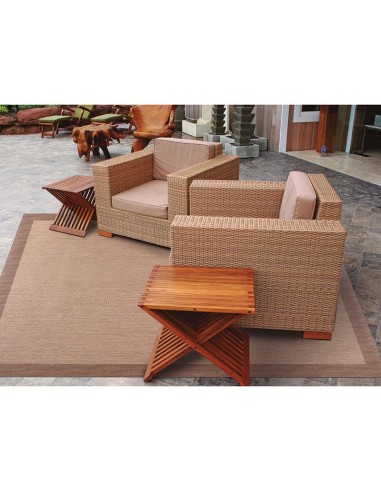 ALFOMBRA DE EXTERIOR BEIGE-TOAST 140X200