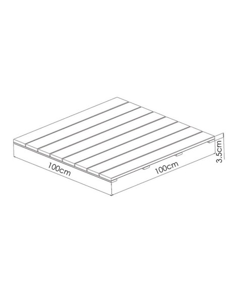BALDOSA JULIA 100X100 CM, LISA-RANURADA