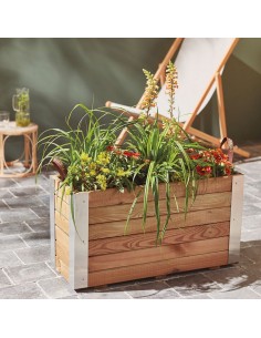 JARDINERA BAMBOU 80X30X43,5 CM, 72L 2