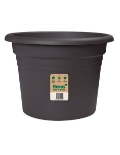 MACETA MEDITERRAN CILINDRO 20 CM ANTRACI