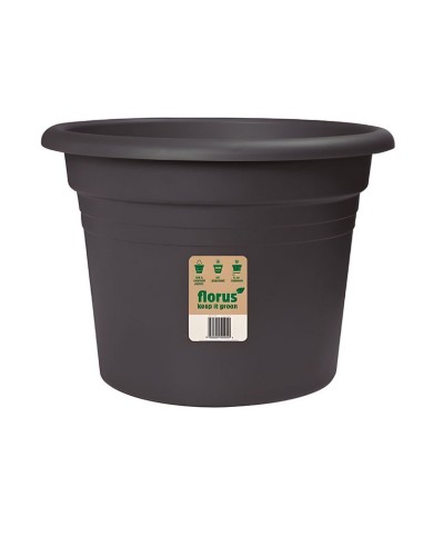 MACETA MEDITERRAN CILINDRO 30CM ANTRACI