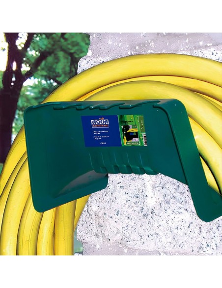 COLGADOR DE MANGUERA. VERDE. MAX 10 KG