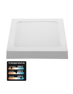 DOWNLIGHT LED CUAD.SUPERFICIE. 18W.3CCT.