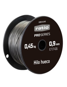 BOBINA HILO HUECO Ø 0,9MMX0,450 KG.RATIO