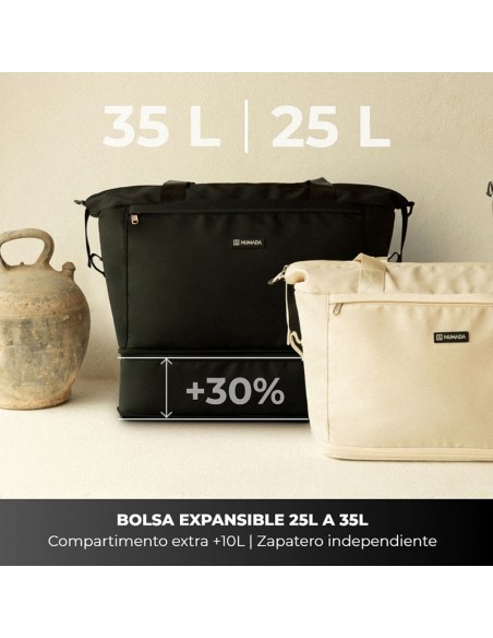 BOLSA VIAJE EXPANDIBLE NUMADA NEGRA