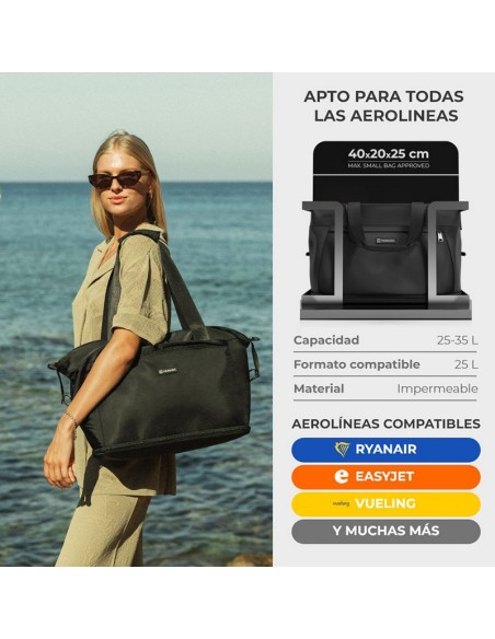 BOLSA VIAJE EXPANDIBLE NUMADA NEGRA