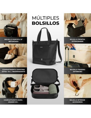 BOLSA VIAJE EXPANDIBLE NUMADA NEGRA