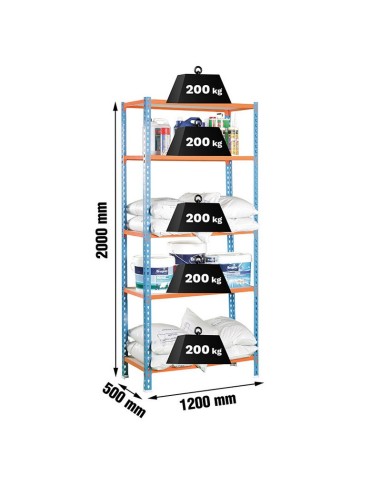 ESTANTERIA MEGAPLUS MADERCLICK 5/500