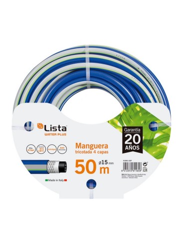MANGUERA TRICOTADA PLUS LISTA 15 MM 25 M